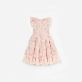 Pink Sequin Embellished Dress