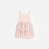 Pink Sequin Embellished Tiered Dress Pink Sequin Embellished Tiered Dress