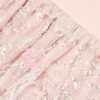 Pink Sequin Embellished Tiered Dress Pink Sequin Embellished Tiered Dress