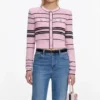 Pink Stripe Cardigan Pink Stripe Cardigan