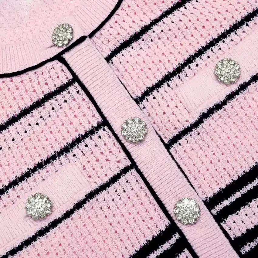 Pink Stripe Cardigan Pink Stripe Cardigan