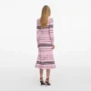 Pink Stripe Knit Midi Dress Pink Stripe Knit Midi Dress