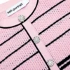 Pink Stripe Knit Mini Dress Pink Stripe Knit Mini Dress