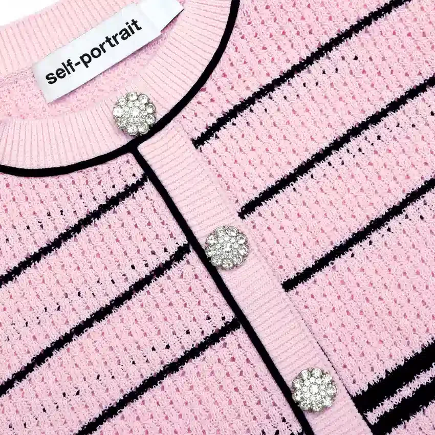 Pink Stripe Knit Mini Dress Pink Stripe Knit Mini Dress