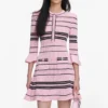Pink Stripe Knit Mini Dress Pink Stripe Knit Mini Dress