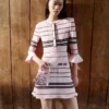 Pink Stripe Knit Mini Dress Pink Stripe Knit Mini Dress