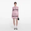 Pink Stripe Knit Mini Skirt Pink Stripe Knit Mini Skirt