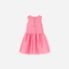 Pink Taffeta Crystal Embellished Dress Pink Taffeta Crystal Embellished Dress