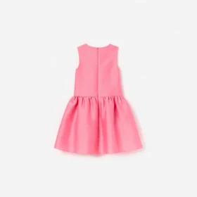 Pink Taffeta Crystal Embellished Dress