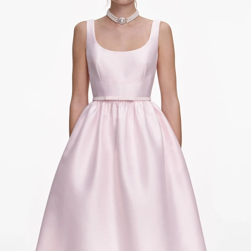 Pink Taffeta Midi Dress Pink Taffeta Midi Dress