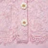 Pink Tailored Lace Midi Dress Pink Tailored Lace Midi Dress