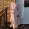Pink Tailored Lace Midi Dress Pink Tailored Lace Midi Dress