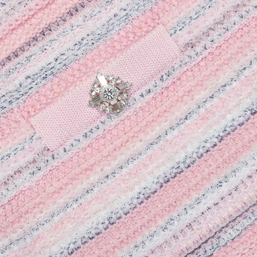 Pink Textured Knit Mini Skirt Pink Textured Knit Mini Skirt