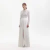 Pleated Crochet Floral Maxi Dress Pleated Crochet Floral Maxi Dress