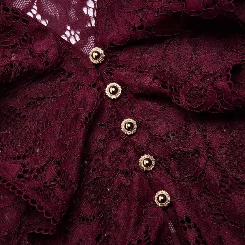 Plum Lace Ruffle Top Plum Lace Ruffle Top