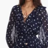 Polka Dot Georgette Ruffle Maxi Dress Polka Dot Georgette Ruffle Maxi Dress