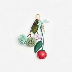 Pompom Flower Bag Charm