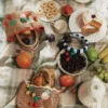 Raffia Cherry Tote Bag Raffia Cherry Tote Bag