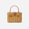 Rattan Cherry Charm Mini Basket Bag Rattan Cherry Charm Mini Basket Bag
