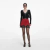 Red Crystal Chainmail Mini Skirt Red Crystal Chainmail Mini Skirt