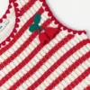 Red Striped Crochet Floaty Dress Red Striped Crochet Floaty Dress