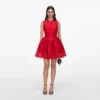 Red Taffeta Lace Mini Dress Red Taffeta Lace Mini Dress