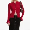 Red Viscose Cardigan Red Viscose Cardigan