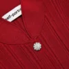 Red Viscose Cardigan Red Viscose Cardigan