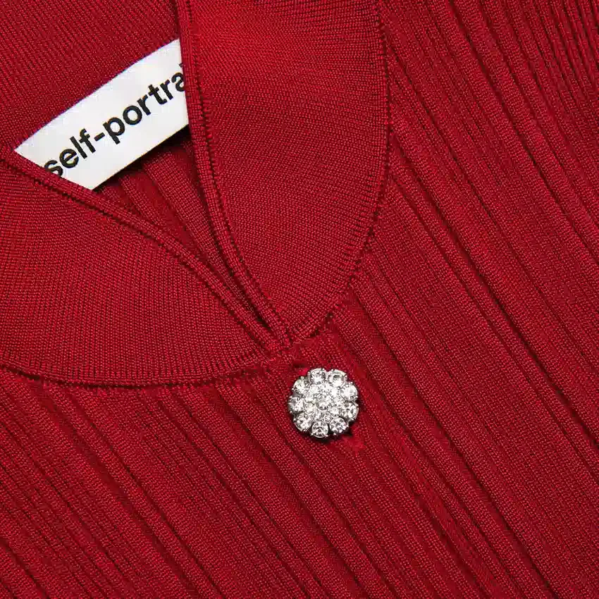 Red Viscose Cardigan Red Viscose Cardigan