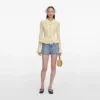 Rhinestone Croc Effect Denim Shorts Rhinestone Croc Effect Denim Shorts