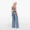 Rhinestone Croc Effect Denim Bralette Rhinestone Croc Effect Denim Bralette