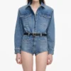 Rhinestone Denim Playsuit Rhinestone Denim Playsuit