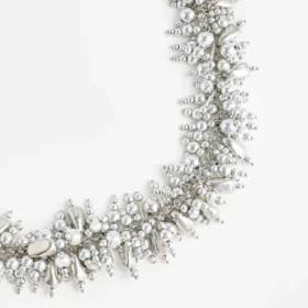 Silver Beaded Choker