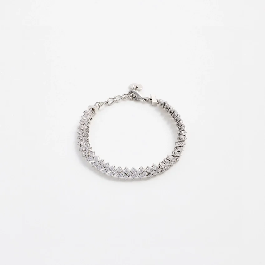 Silver Crystal Bracelet Silver Crystal Bracelet