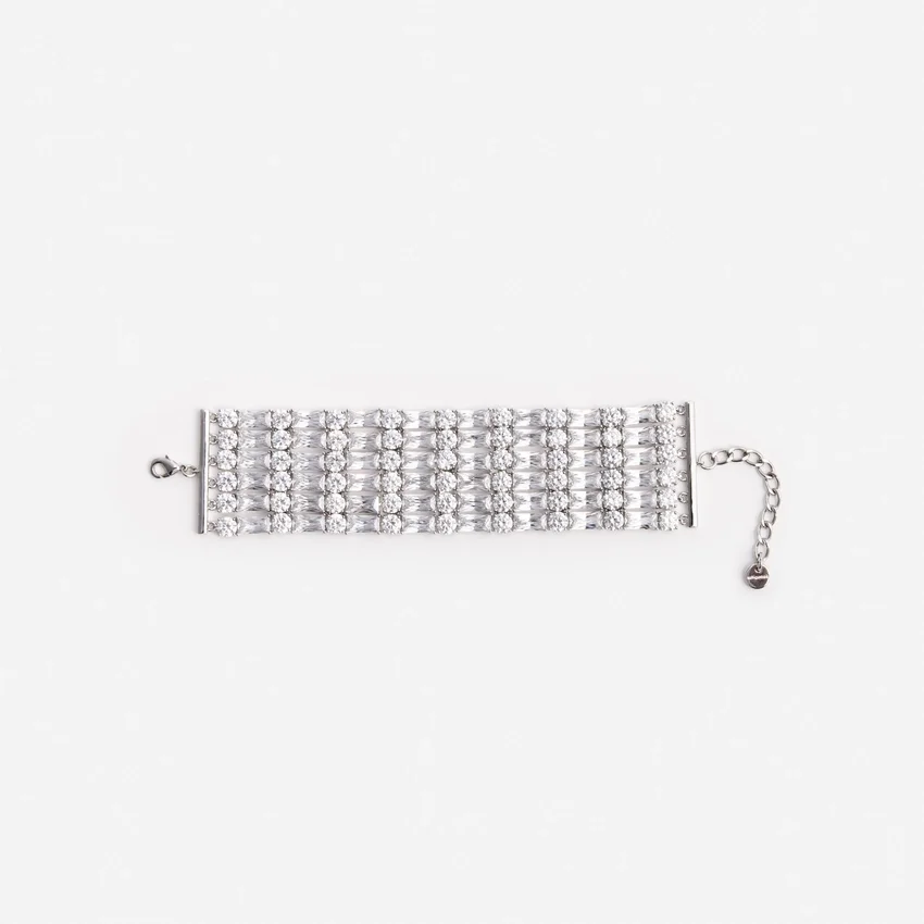 Silver Crystal Bracelet Silver Crystal Bracelet