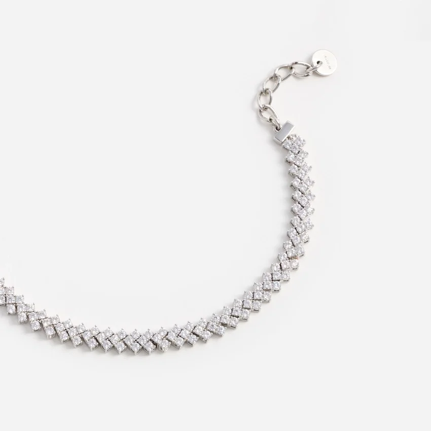 Silver Crystal Bracelet Silver Crystal Bracelet