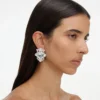 Silver Crystal Cluster Earrings Silver Crystal Cluster Earrings