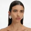 Silver Crystal Cluster Earrings Silver Crystal Cluster Earrings