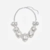 Silver Crystal Cluster Necklace Silver Crystal Cluster Necklace