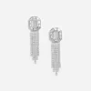 Silver Crystal Droplet Earrings Silver Crystal Droplet Earrings
