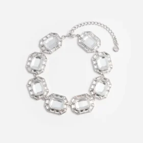 Silver Crystal Necklace Silver Crystal Necklace