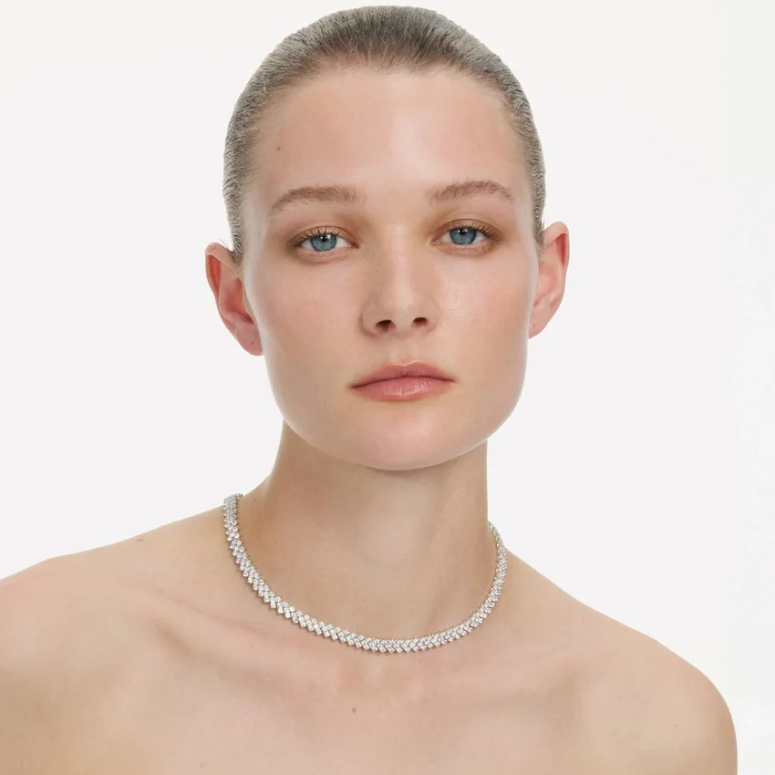 Silver Crystal Necklace Silver Crystal Necklace