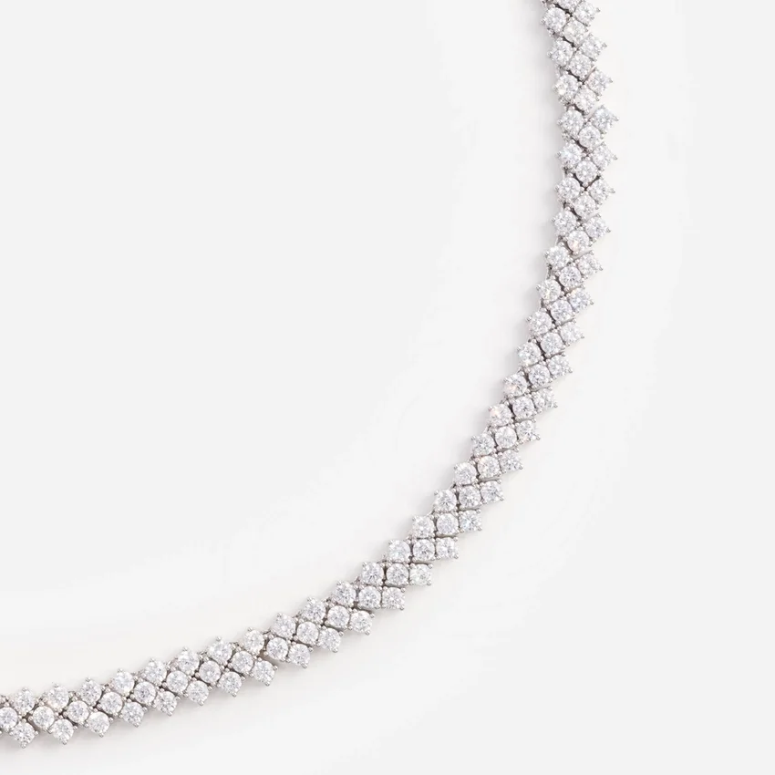 Silver Crystal Necklace Silver Crystal Necklace