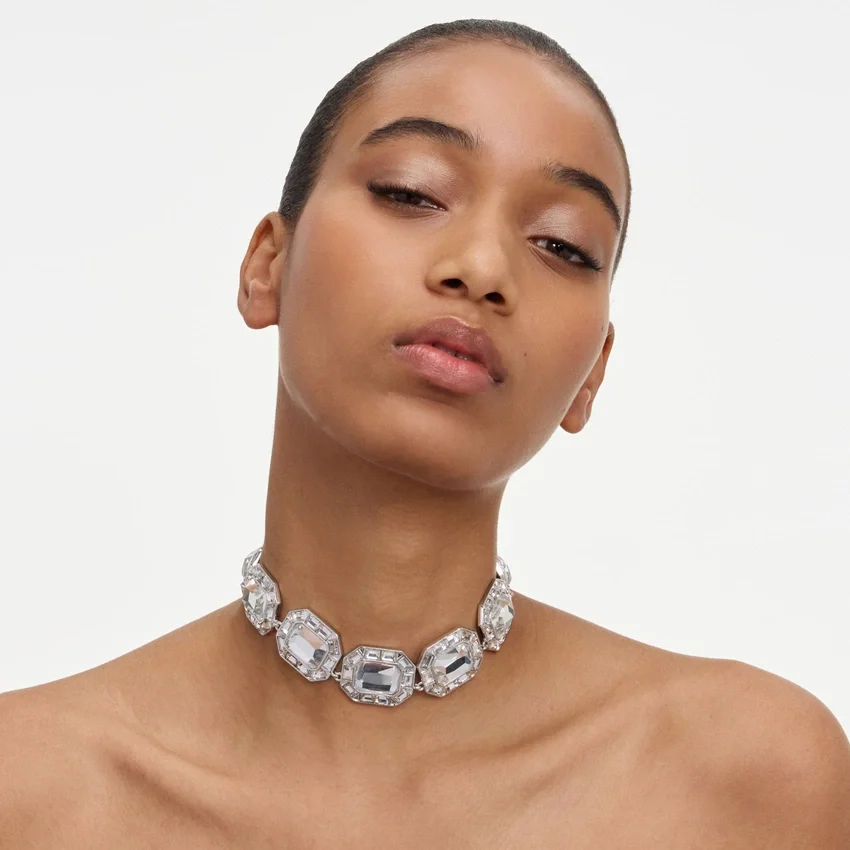 Silver Crystal Necklace Silver Crystal Necklace