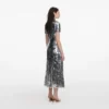 Silver Gradient Sequin Midi Dress Silver Gradient Sequin Midi Dress