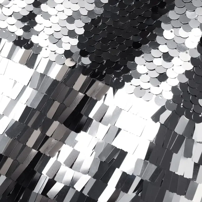 Silver Gradient Sequin Midi Skirt Silver Gradient Sequin Midi Skirt