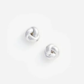 Silver Knot Earrings