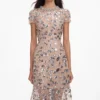 Silver Sequin Embellished Midi Dress Silver Sequin Embellished Midi Dress