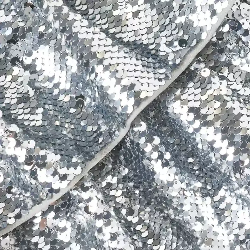 Silver Sequin Tiered Skirt Silver Sequin Tiered Skirt