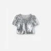 Silver Sequin Top Silver Sequin Top